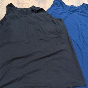 Black and Blue Tank Tops